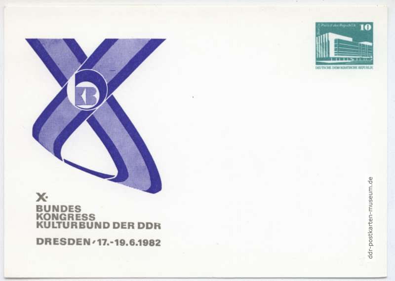 X. Bundeskongress vom Kulturbund der DDR 1982 in Dresden