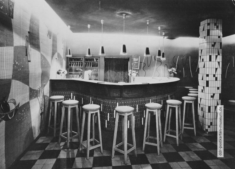 Boltenhagen, Bar im FDGB-Erholungsheim "Fritz Reuter" - 1966