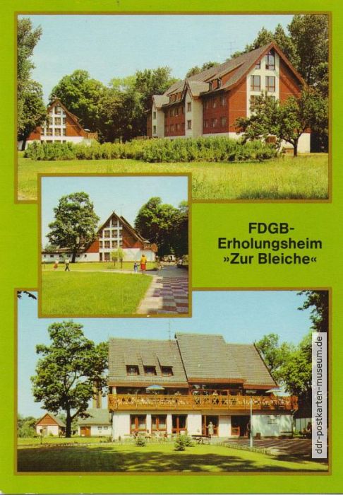 Burg (Spreewald), FDGB-Erholungsheim "Zur Bleiche" - 1984
