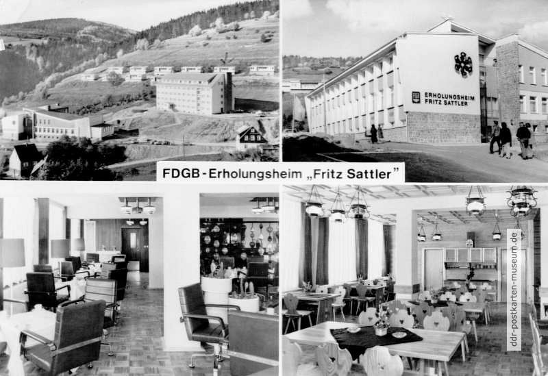 Fehrenbach in Thüringen (Bezirk Suhl), FDGB-Erholungsheim "Fritz Sattler" - 1990