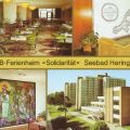 Heringsdorf, FDGB-Erholungsheim "Solidarität" mit Wandgemälde und Cafe "Sanddorn" - 1987