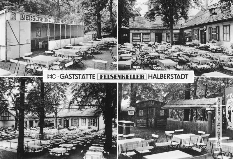 Halberstadt, HO-Gaststätte "Felsenkeller" mit Bierschänke - 1983