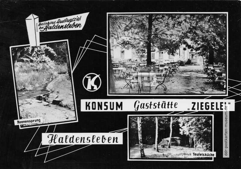 Konsum-Gaststätte "Ziegelei" bei Haldensleben - 1964