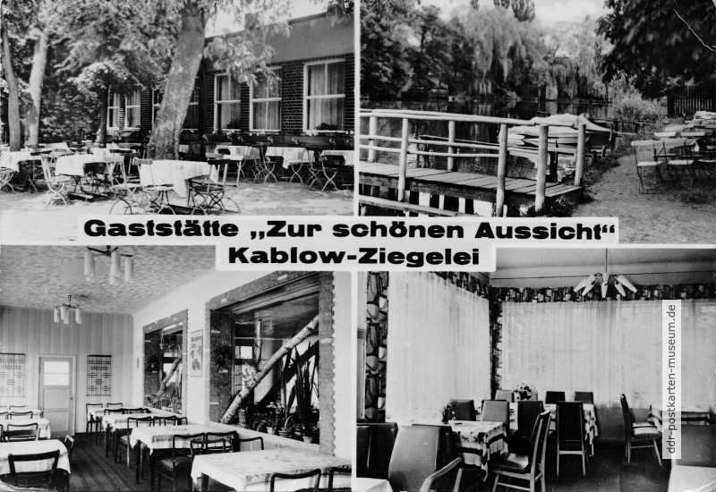 Kablow-Ziegelei, Gaststätte "Zur schönen Aussicht" - 1971