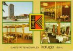 Suhl, Gaststättenkomplex "Kaluga" mit Pizzeria und Cafe im Hochhaus - 1985