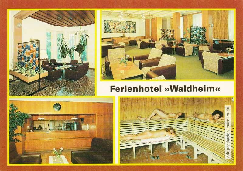 Arendsee, Ferienhotel "Waldheim" mit Sauna - 1990