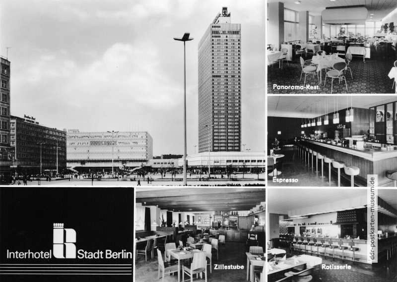 Berlin-Mitte, Interhotel "Stadt Berlin" am Alexanderplatz - 1973