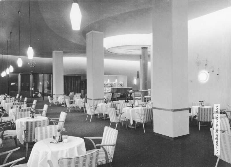 Leipzig, Cafe im HO-Hotel "Astoria" - 1960