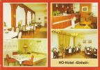 Weimar, HO-Hotel "Einheit" mit Restaurant, Rezeption, Zimmer und KLubraum - 1988
