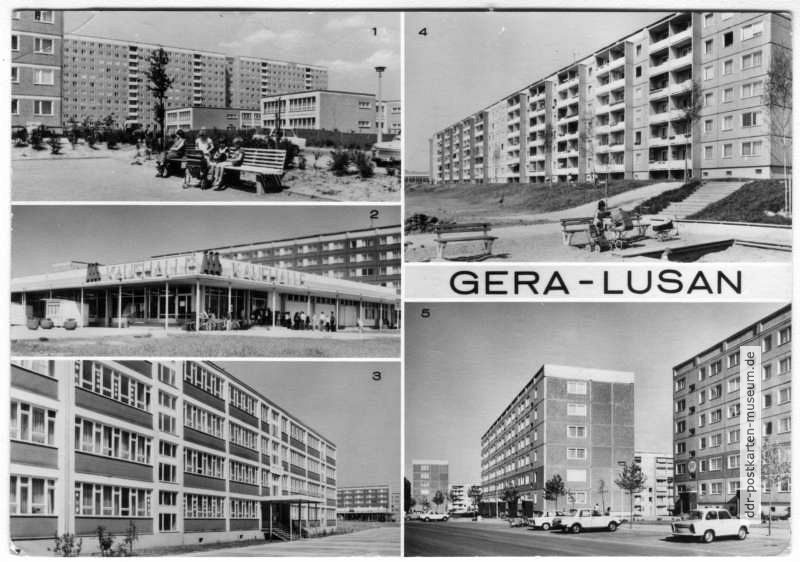 Neubauten in Gera-Lusan - 1979