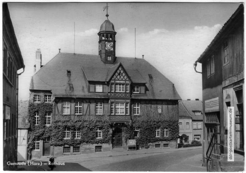 Rathaus von Gernrode - 1969