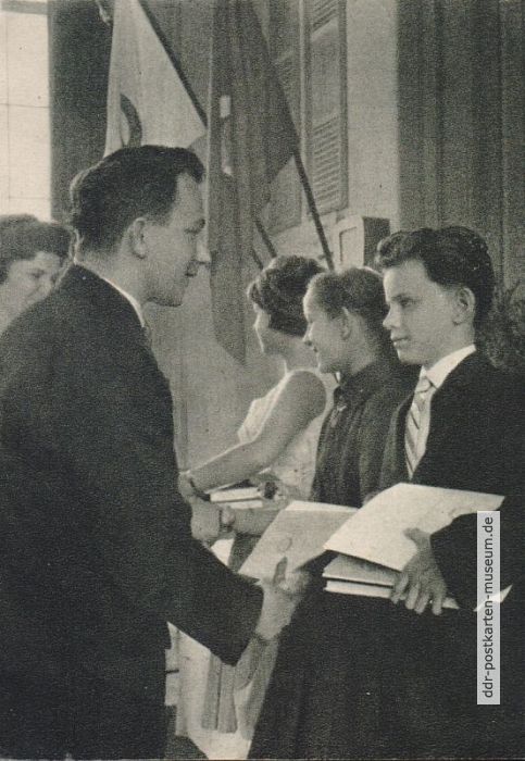Jugendweihe einer 8.Klasse in Magdeburg - 1962