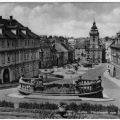 Hauptmarkt mit Rathaus, vom Schloßberg gesehen- 1962