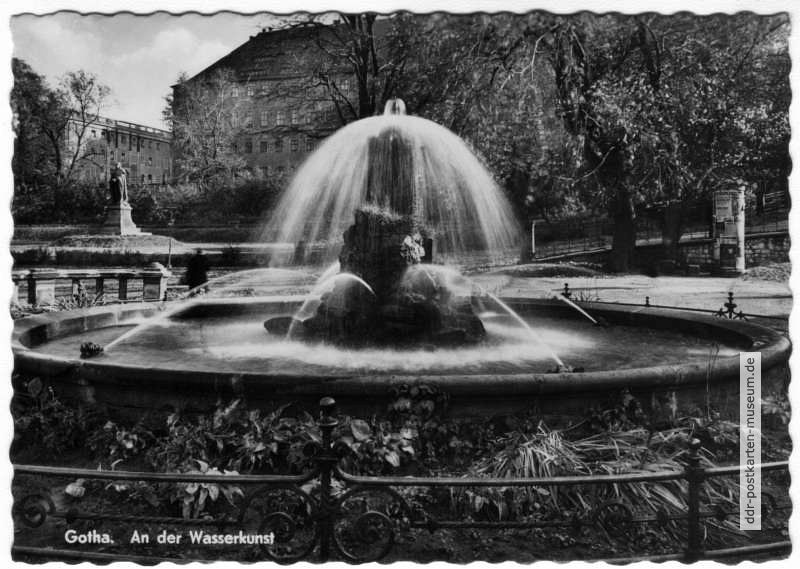 Springbrunnen an der Wasserkunst - 1956