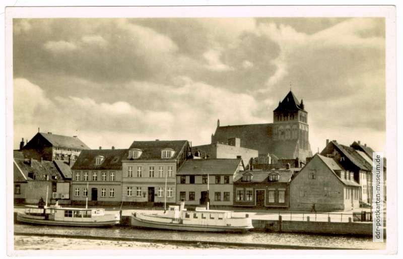Blick zur Altstadt mit Marienkirche - 1951