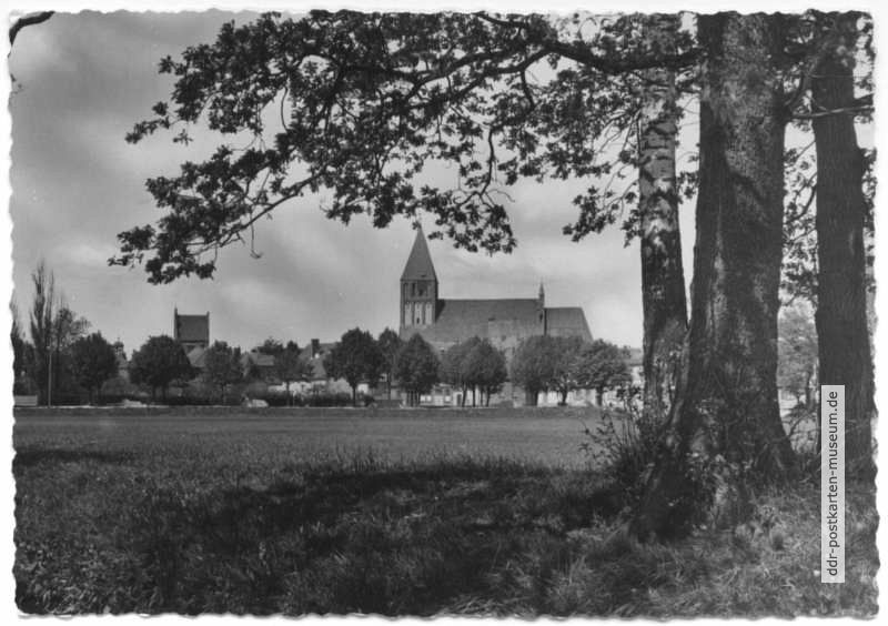 Blick zur Marienkirche und Tribseeser Tor - 1959
