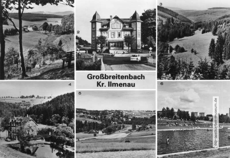 Grundsbachtal, Erholungsheim "Hohe Tanne", Griebelsmühle, Teilansicht, Freibad - 1983