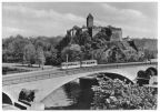 Burg Giebichenstein und Saalebrücke, Straßenbahn Linie  - 1958 / 1963 1953