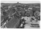 Blick vom Kirchturm auf den Marktplatz mit Rathaus - 1960