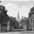 Eingang und Kapelle vom Waldfriedhof Hennigsdorf - 1966