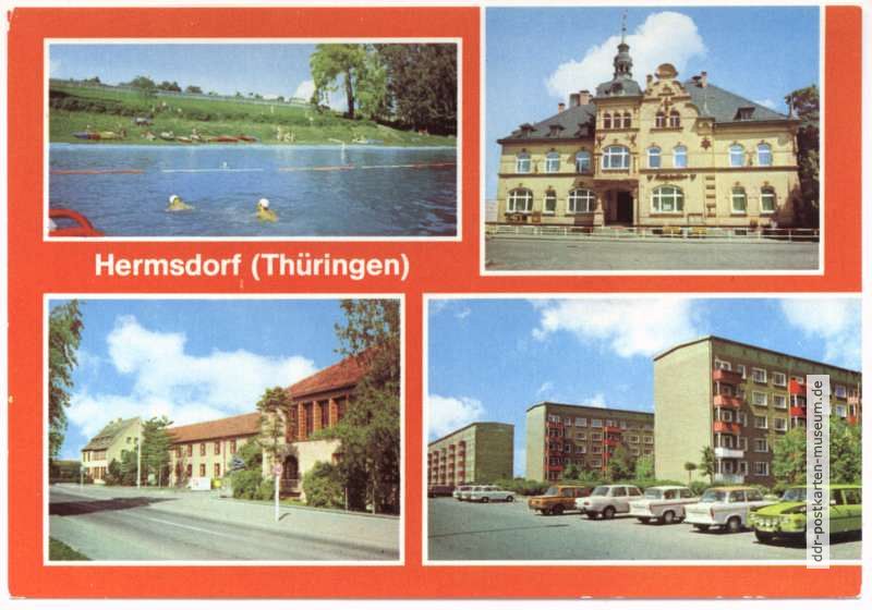 Freibad, Rathaus, Ingenieurschule für Elektrotechnik, Neubauten der Waldsiedlung - 1981