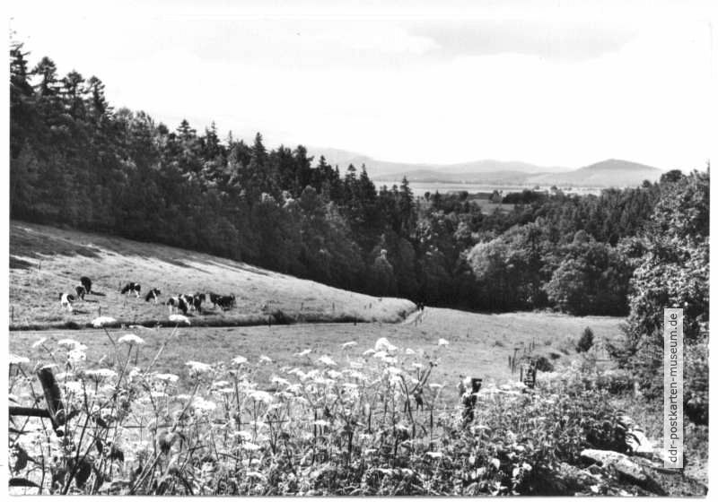 Blick auf das Lausitzer Bergland - 1977