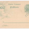 Ganzsachen-Postkarte zum Jahrhundertwechsel 1900