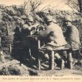 Französische Postkarte: Kartenspiel an der Front (La grande Guerre) - 1916