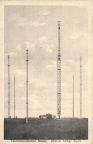 Neu erbaute Telefunkenstation bei Nauen mit 250 Meter hohem Rundfunk-Sendeturm - 1925