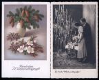 Grußkarten zum Weihnachtsfest um 1935