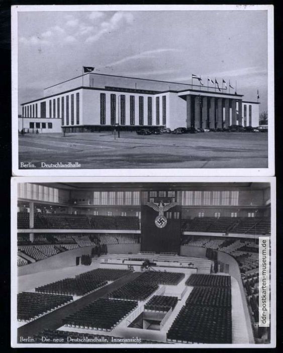 Deutschlandhalle in Berlin, Innenansicht - 1935