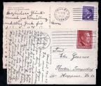 Postkarten aus Prag und Warschau mit lokalen Hitler-Briefmarken - 1942 / 43
