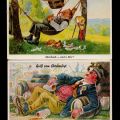 Humorpostkarten vom Münchner Oktoberfest, 50er Jahre