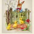 Grußpostkarte zum Osterfest (BRD) - um 1960