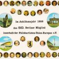 Sonderpostkarte anläßlich des 50. Mitglieds der PUE in Berlin-West - 1986