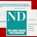 Werbekarte vom Abonnenten-Service der sozialistischen Tageszeitung "Neues Deutschland" - 1991