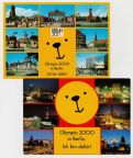 Reklamepostkarten der Bewerbung Berlins für Olympische Spiele im Jahr 2000