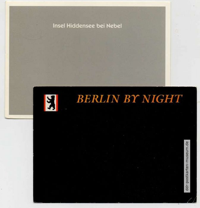 Hiddensee bei Nebel & Berlin bei Nacht - 1992 / 1990