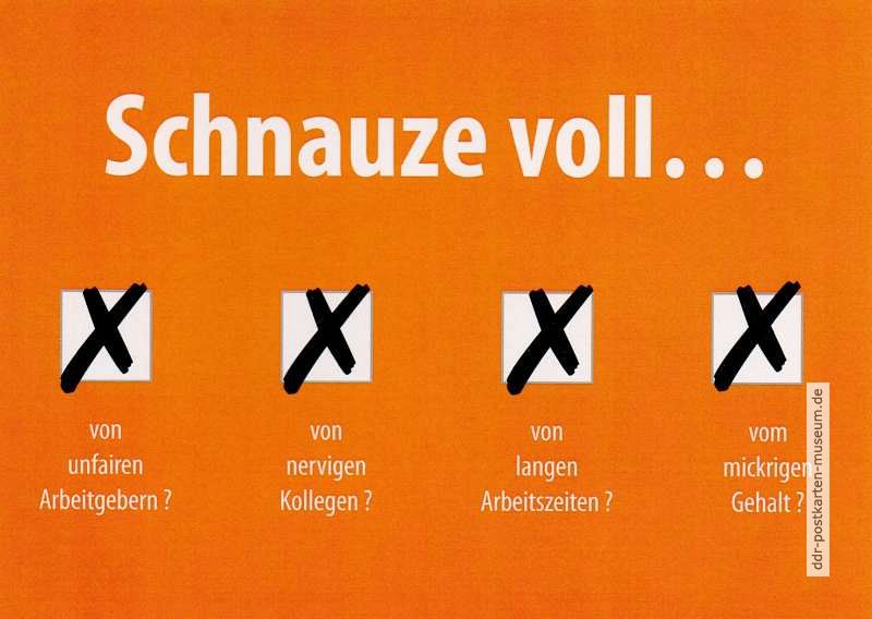 Reklamepostkarte von Personaldienstleistungsgesellschaft in Berlin - 2015