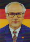 Neues Wackelbild mit Bildnis des DDR-Staatratsvorsitzenden Erich Honecker - 2022