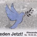 Propagandakarte für Friedensdemonstration in Berlin, 2023