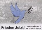Propagandakarte für Friedensdemonstration in Berlin, 2023