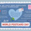 Reklamepostkarte für "Weltpostkartentag" am 1.Oktober - 2023