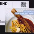 Kuriose Reklamepostkarte des BundesNachrichtenDienst Berlin von 2023