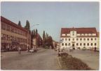 Platz der Roten Armee, Kaufhaus "Magnet" und Rathaus - 1984