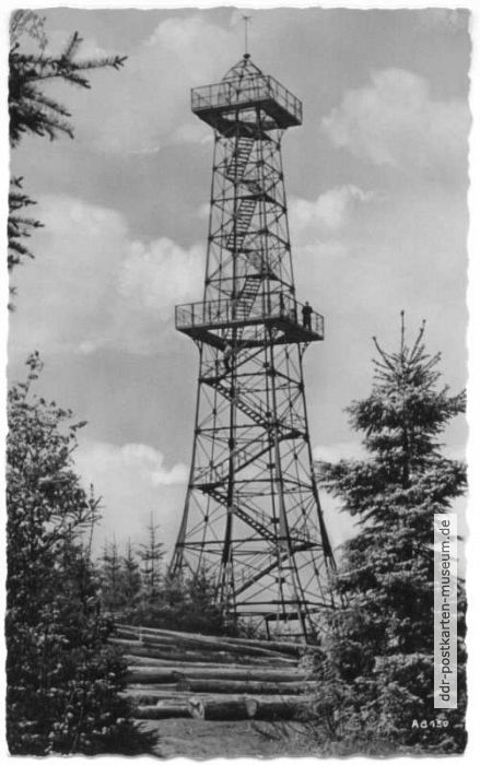 Poppenturm auf dem Poppenberg zwischen Ilfeld und Neustadt - 1958