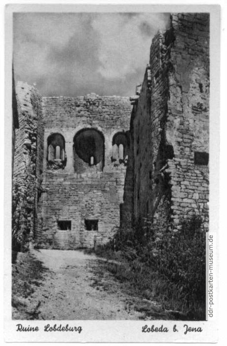 Ruine Lobdeburg (Burg Lobeda) - 1954