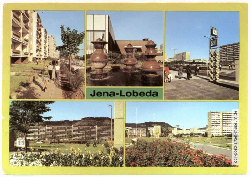 Mehrbildkarte aus Jena-Lobeda - 1983