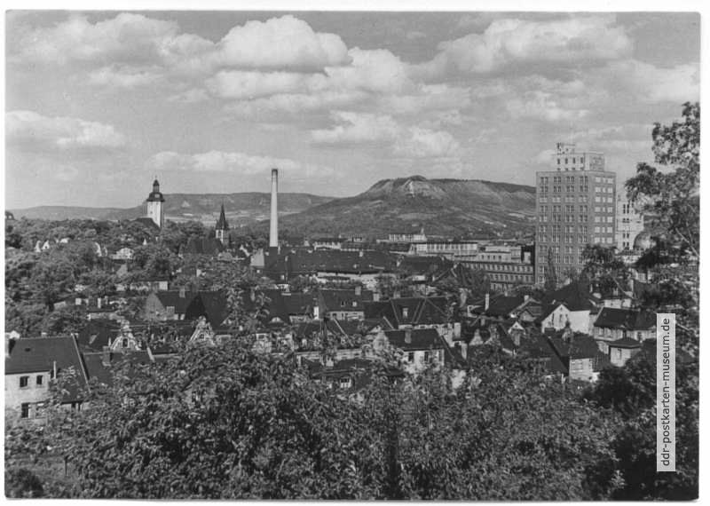 Blick auf Jena, Zeiss-Hochhaus - 1960