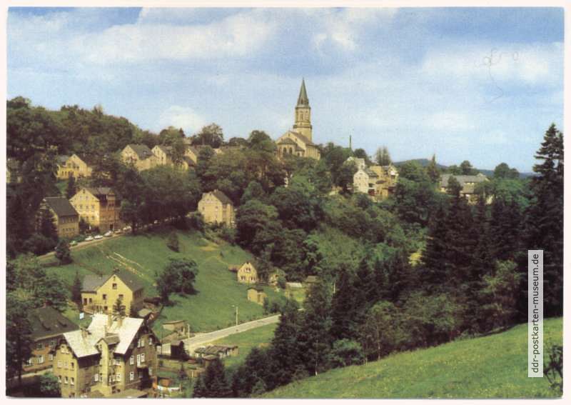 Blick zur Evangelischen Stadtkirche - 1982